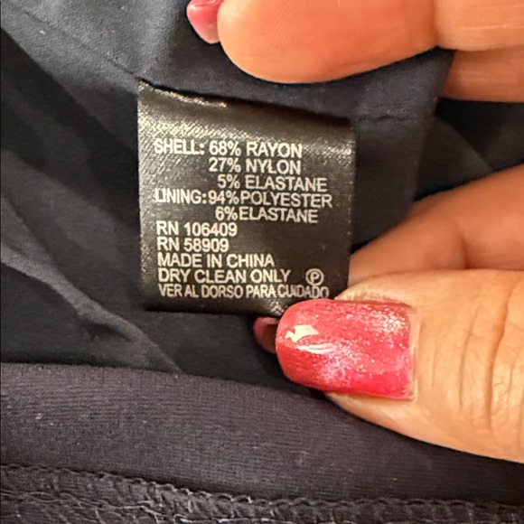 NWT Antonio Melani Navy Blue Caged Neckline Sleeveless Sheath Dress Size 6 - Picture 10 of 10